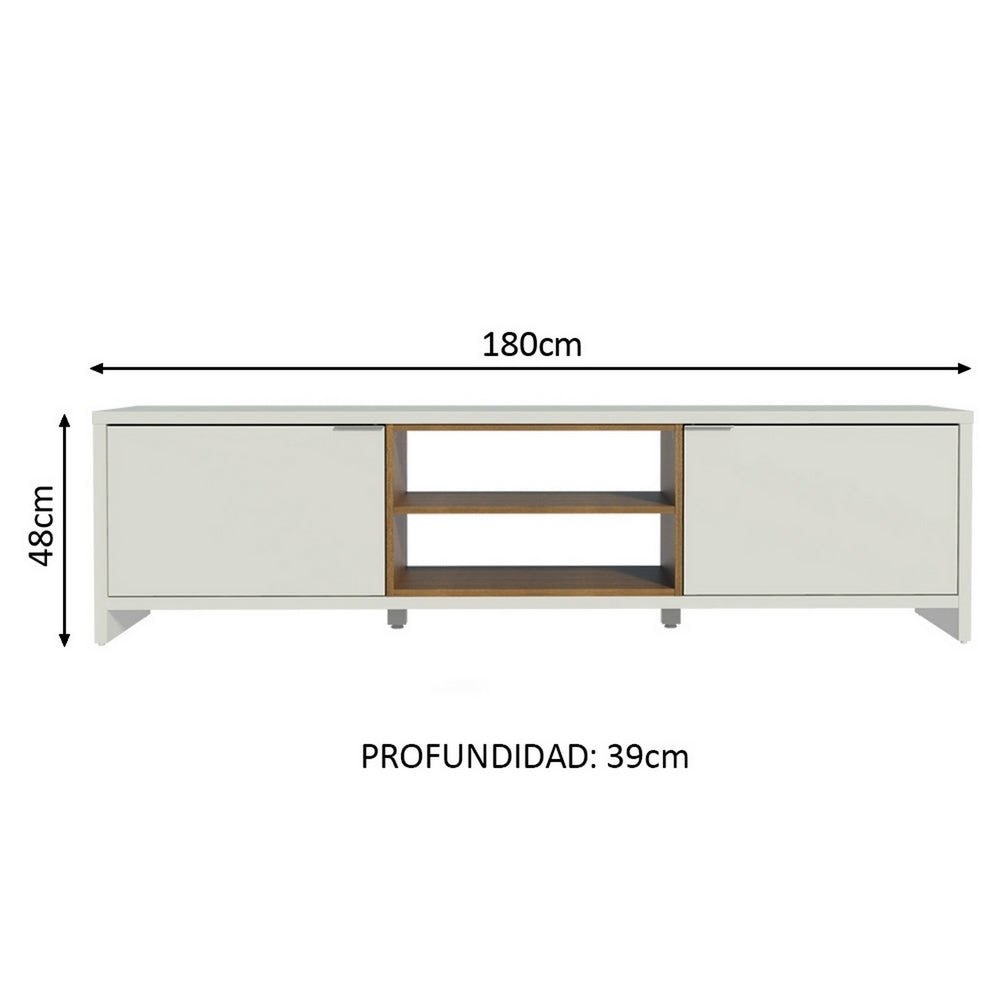 MESA DE TV MILANO BLANCO