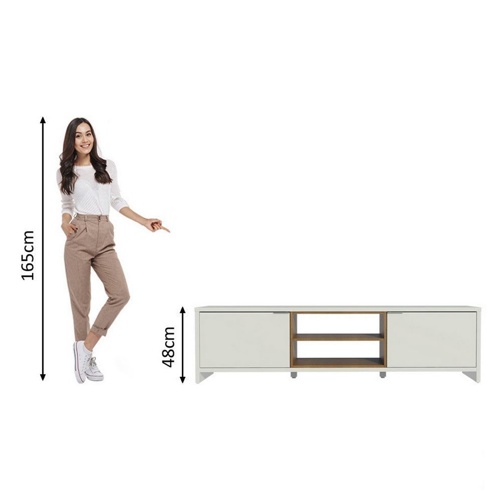 MESA DE TV MILANO BLANCO