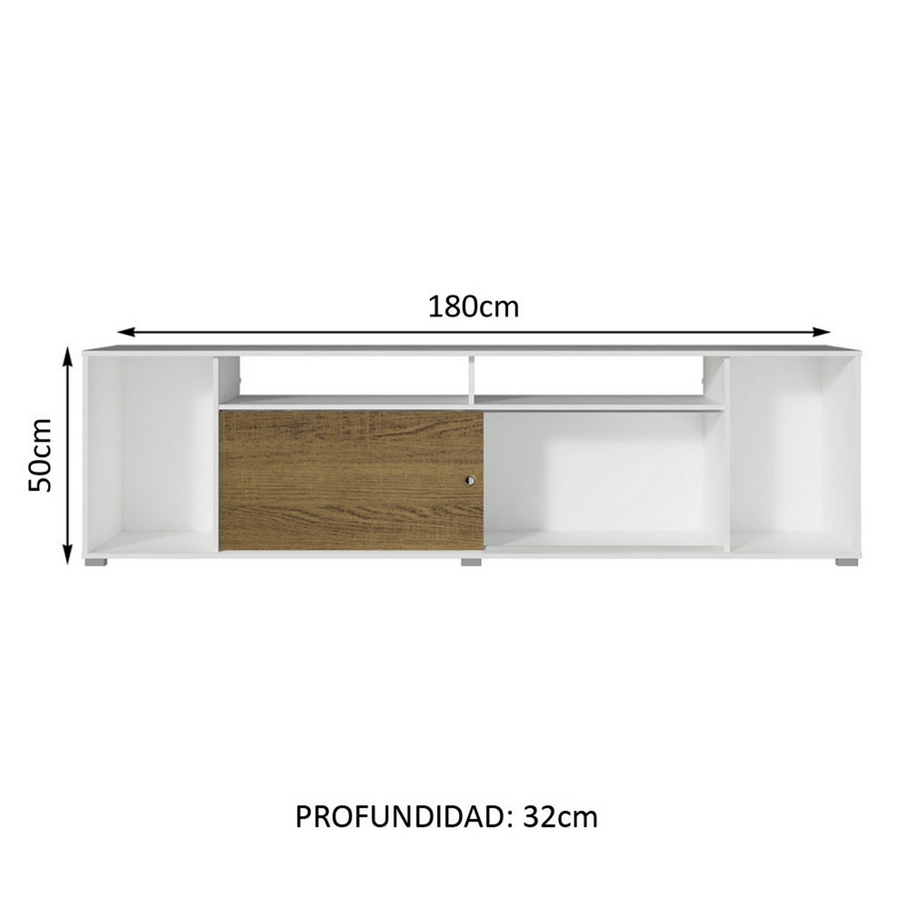 MESA DE TV SPEZIA BLANCO & RUSTIC